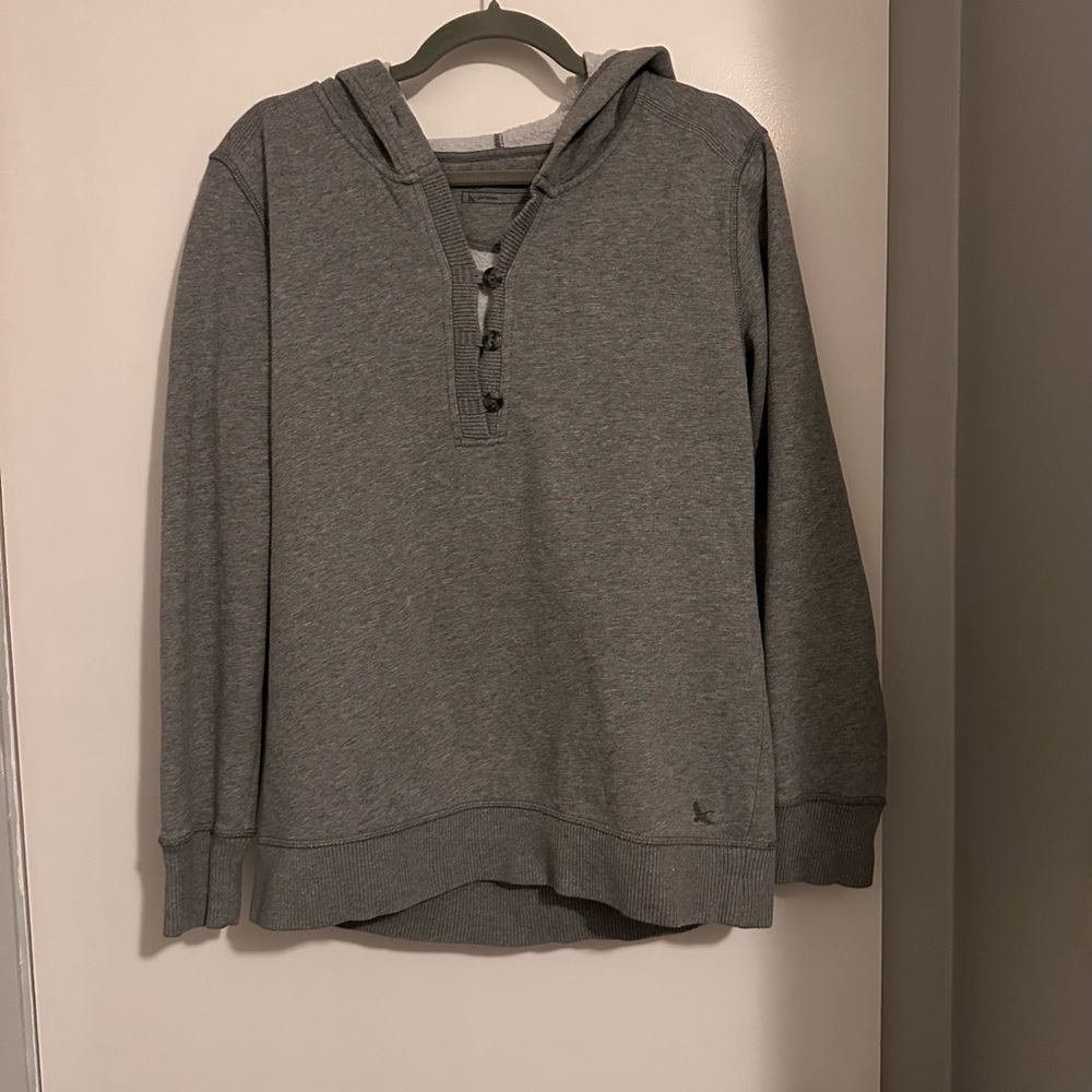 Eddie Bauer Gray Hoodie Sweatshirt